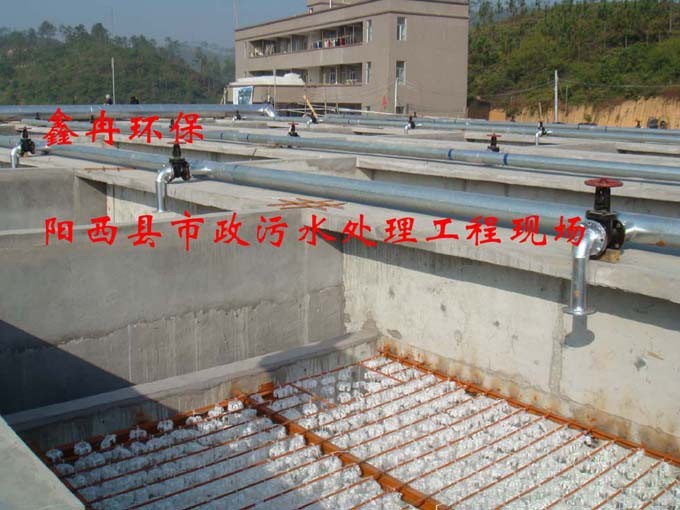 1.5万吨/天市政生活污水工程施工现场！