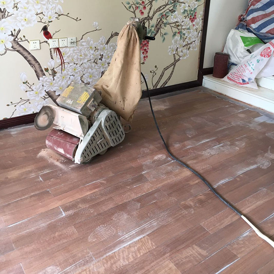 4.木地板打磨翻新前后对比