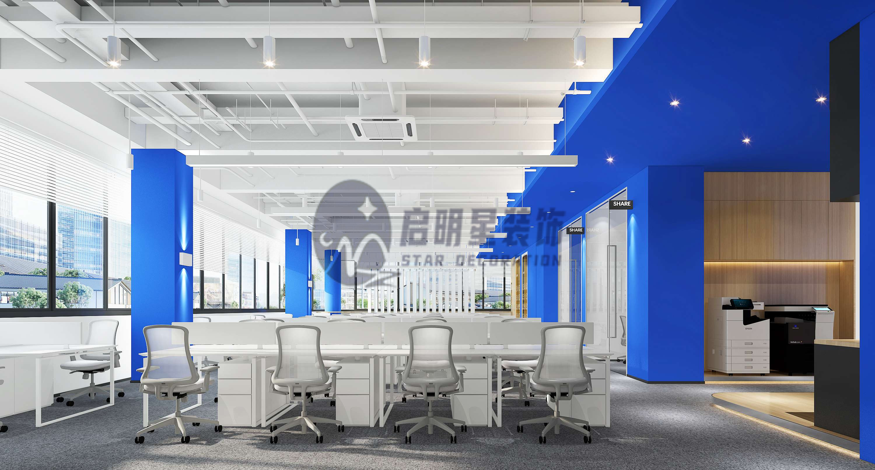 辦公室設(shè)計效果圖