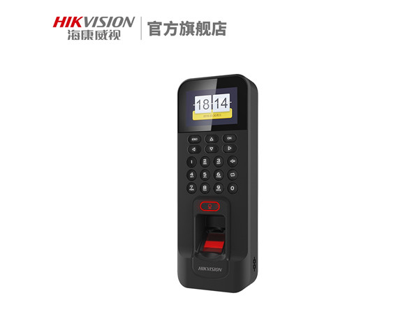 海康威視電子門禁系統(tǒng)套裝指紋刷卡一體機(jī)密碼考勤單元玻璃磁力鎖 指紋、刷卡、密碼開門