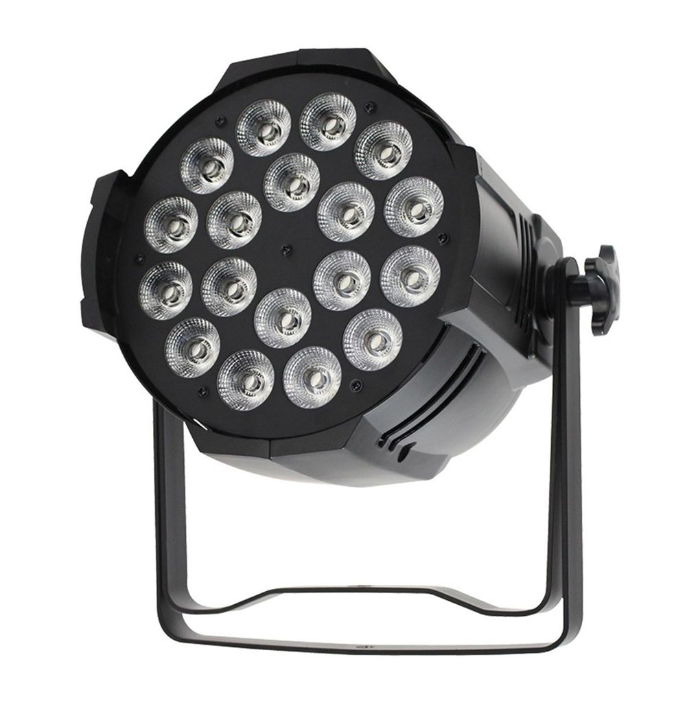 LED PAR LIGHT 18 LED’S 6 IN 1 15W RGBWA+UV / LED PAR LIGHT 18 LED’S 4 IN 1 12W RGBW / LED PAR LIGHT 18 LED’S 5 IN 1 10W RGBWA