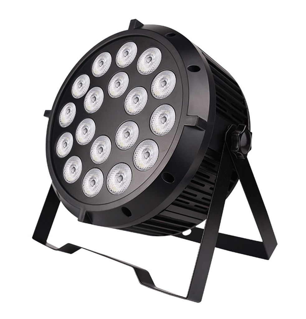 LED PAR LIGHT SLIM 18 LED’S 5 IN 1 15W RGBW+UV