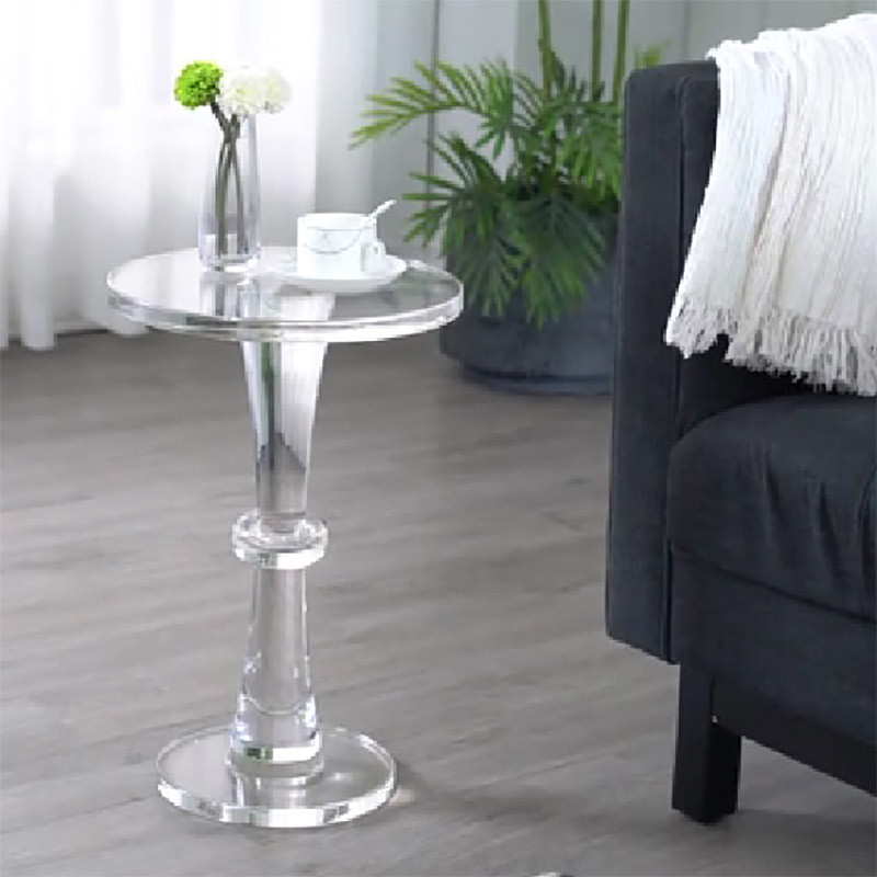 High quality clear acrylic end side table