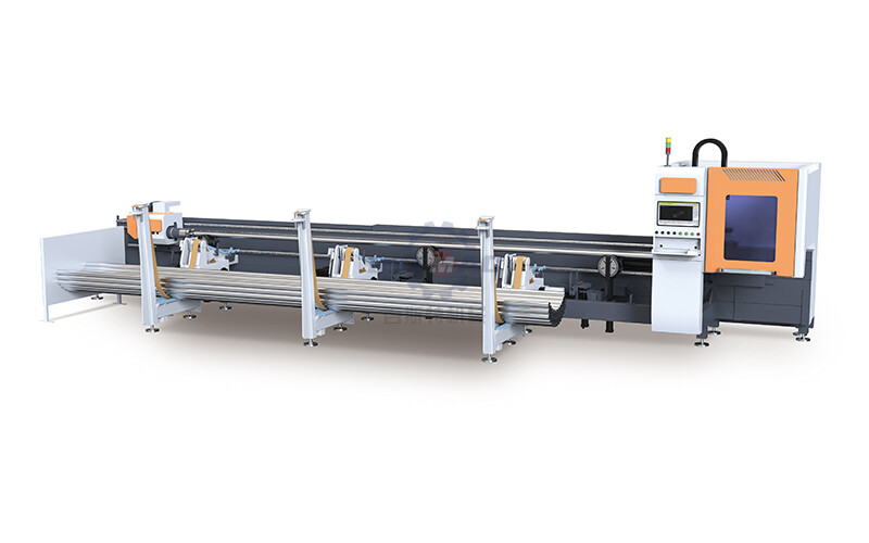 Side-hanging type tube laser cutting machine with full automatic loading
