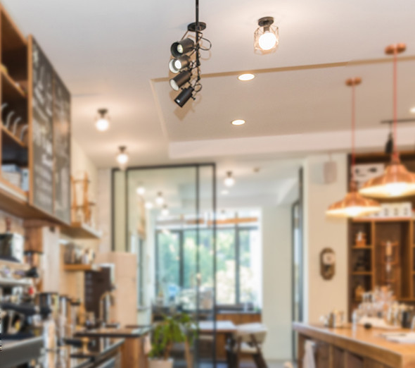 Downlight Decoration In Cafe